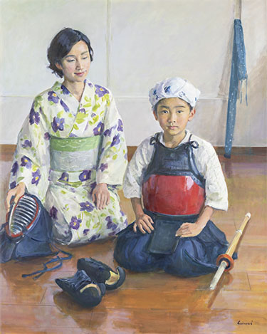 油画　一水会会員 Yahoo!オークション - 小川博 作 HIROSHI OGAWA 八ヶ岳 3号